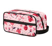 Kids Travel Toiletry Bag for Boys Men -Brown Milk Cow Print Hanging Dopp Kit - Waterproof Shaving Bag Bathroom Bags Wash Bag for Toiletries Accessories, Color9, 10.5"L x 4.4"W x 5.3"H