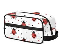 Kids Travel Toiletry Bag for Boys Men -Brown Milk Cow Print Hanging Dopp Kit - Waterproof Shaving Bag Bathroom Bags Wash Bag for Toiletries Accessories, Color12, 10.5"L x 4.4"W x 5.3"H