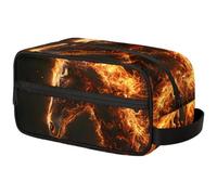 Kids Travel Toiletry Bag for Boys Men -Brown Milk Cow Print Hanging Dopp Kit - Waterproof Shaving Bag Bathroom Bags Wash Bag for Toiletries Accessories, Color7, 10.5"L x 4.4"W x 5.3"H