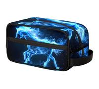 Kids Travel Toiletry Bag for Boys Men -Brown Milk Cow Print Hanging Dopp Kit - Waterproof Shaving Bag Bathroom Bags Wash Bag for Toiletries Accessories, Color8, 10.5"L x 4.4"W x 5.3"H