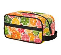 Kids Travel Toiletry Bag for Boys Men -Colorful Grapefruit Hanging Dopp Kit - Waterproof Shaving Bag Bathroom Bags Wash Bag for Toiletries Accessories