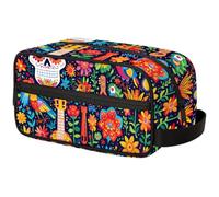Kids Travel Toiletry Bag for Boys Men -Day of the Dead Guitar Hanging Dopp Kit - Waterproof Shaving Bag Bathroom Bags Wash Bag for Toiletries Accessories