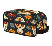 Kids Travel Toiletry Bag for Boys Men -Funny Sugar Skull Hanging Dopp Kit - Waterproof Shaving Bag Bathroom Bags Wash Bag for Toiletries Accessories, Color15, 10.5"L x 4.4"W x 5.3"H