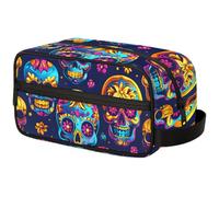 Kids Travel Toiletry Bag for Boys Men -Funny Sugar Skull Hanging Dopp Kit - Waterproof Shaving Bag Bathroom Bags Wash Bag for Toiletries Accessories, Color8, 10.5"L x 4.4"W x 5.3"H