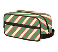 Kids Travel Toiletry Bag for Boys Men -Green Checkered Hanging Dopp Kit - Waterproof Shaving Bag Bathroom Bags Wash Bag for Toiletries Accessories, Color2, 10.5"L x 4.4"W x 5.3"H