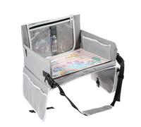 Kids Travel Tray for Toddler, Portable Travel Activity Table for Airplane, Detachable Car Seat Lap Drawing Tray, Learning Educational Toy, Desk Essential Accessories for 3 4 5 Year Old Boys Girls