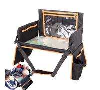 Kids Travel Tray, Travel Tray for Kids Car Seat, Tablet Holder Stand Desk Organizer for Lap Carseat Snack Cup Baby Laptop Bed Toddler Road Trip