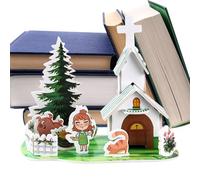 KIDS TRIDIMENSION KIT Three-dimensional - Cartoon Puzzle | Educational Architectural Three-dimensional Puzzle For Children, Miniature Scenes Early Learning Interaction Activity Pe