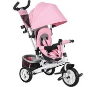 Kids Trike Stroller 6 in 1 Canopy Basket Parent Handle Pedal 12 - 60 Months
