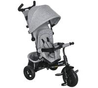HOMCOM 6 In 1 Kids Trike - Stroller With Parent Handle - Grey | TJ Hughes