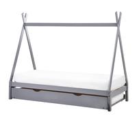 Kids Trundle Bed Pine Wood TALMONTIERS 90 x 200 cm (EU Single) Grey
