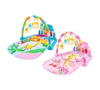 Kids Tummy Activity Pad - Interactive Grasping Gym, Soft Musical Sleep Aid Style, 18.5 Inch Height + 700g Lightweight, High Grade Synthetic Textile- for Kindergarten & Preschool