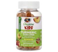 Kids Turmeric Curcumin with Ginger & Black Pepper Extract Gummies, Peach, 60 Gummies, Lifeable
