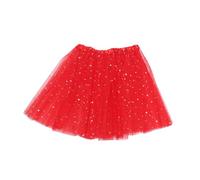 Kids Tutu Skirt Tutu Skirts for Girls Fluffy Petticoat Star Tulle Tutu Skirt Kids Girl Princess Tutu Tulle Skirt for Girls Childs Tutu for Kids Childrens Party Birthday Tutu Skirt Children Red