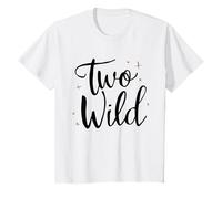 Kids Two Years Second Children's Birthday Boy Girl Two Wild T-Shirt