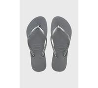 Havaianas Childrens Unisex Slim Kids Sandals - Grey - Size UK 10 Kids