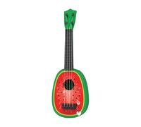 ＡＷＨＡＯ Kids Ukulele 12.8 inch Pretend Play Guitar Improving Auditory Skills Easy to Hold Educational Learning Toy for Girls Boys, Watermelon