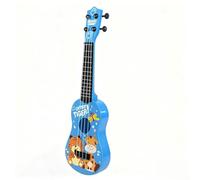 Kids Ukulele Toy, 42cm Toy Guitar with 4 Adjustable Strings, Ukulele for Kids, Toddler Guitar Toy, Musical Instruments Educational Toy, Mini Guitar Instrument, for Boys Girls (Deep Blue)