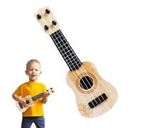 Kids Ukulele Toy - Wooden Mini String Instrument, Early Learning Music Trainer, Anti Collision Rounded Edge Design, Lightweight Handheld Rhythm Practice Model | for Preschool Classroom Home Cr