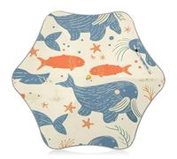 Kids Umbrella,Lightweight Windproof Auto Open Stick Umbrellas Walrus and Fish Sea Stars for Rain Sun