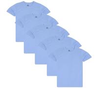 Kids Union Jack T Shirt Boys Girls - T Shirt PL Sky Blue 5 Pack 13