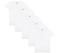 Kids Union Jack T Shirt Boys Girls - T Shirt PL White 5 Pack 2-3