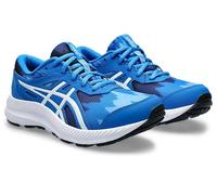 Kids Unisex ASICS Contend 8 Trainers Shoes Blue Genuine New Size 4