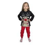 Kids Unisex Knitted Christmas Jumper: Rudolph - - One size