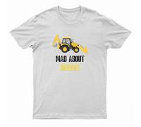 Kids Unisex "MAD ABOUT DIGGERS" T-Shirt - white - 5-6 years