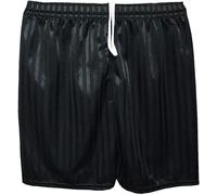 Kids Unisex PE Shorts - Shadow Stripe Sports Shorts for Boys & Girls, Elastic Waist with Drawstring - Football, Cycling, Summer Play - Ages 3-14 (as8, age, 5_years, 6_years, regular, Black 5-6 Years)