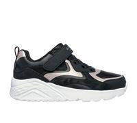 Skechers Uno Lite Metallic Burst Sneaker, Black, 12 UK Child