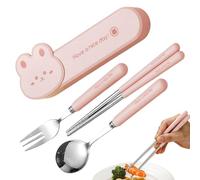 Kids Utensils - Pro | Travel Case - Couverts Pour Avec Boîte De Voyage Incassable Pour L'école Et Pique-Nique | Juego De Cubiertos Para Niños | Set Posate Bimbi | 2026 Pro | School | Blue