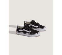 Kids Uy Old Skool V Low Top Trainers Black With Print