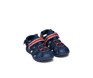 Kids Vaniett Closed Sandals navy blue/red
