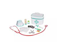 Kids Veterinarian Play Set, Wooden Medical Kit with Storage Case, Educational Pretend Doctor Toys