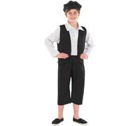 Kids Victorian Boy Costume M - XL Oliver Twist Poor Urchin Fancy Dress Book Day