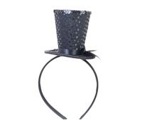 Kids Vintage Fascinator Top Hat Exquisite Glitter For Tea Party Children Costume Pillbox Headwear For Halloween Making Supplies Fascinator
