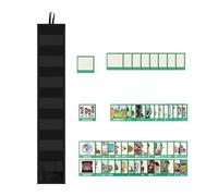 Kids Visual Schedule - Daily Routine Calendar, Classroom Pocket Chart | Children Planner Chart Visual Now and Coming Board, Schedule Cards to Support Communication, Routine and Transition