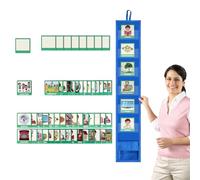 Kids Visual Schedule - Mini Travel Chart, Daily Routine Cards, Classroom Behavior System, toddlerss Activity Board, Portable Learning Tool | Pocket Chart Cards For Home Kindergarten Use