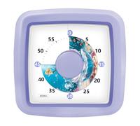 Kids Visual Timer 60 Minute - Countdown Clock for Homework, Kitchen Timer for Cooking, Silent Mini Timer with Cute Mermaid Shell Pattern, Gift Timers for Kids Focus & Daily Routines, Purple
