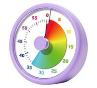 Kids Visual Timer, Silent Self-Management Toddler Timer with Alarm Portable Multi-functional Rainbow Potty Watch for Bathroom, Kitchen, Bedroom, Classroom