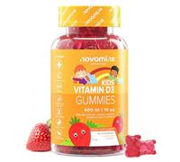 Kids Vitamin D Gummies - 3 Month Supply - 400 IU Vitamin D3 - Alternative to Vitamin D3 Tablets & Spray - Gluten-Free Kids Vitamins for Bones & Teeth - Novomins