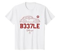 Kids Volkswagen Beetle B337LE Car Doodle Kids T-Shirt