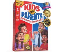 Kids VS Parents - Family Game for Kids 4-12 | Games for Family Game Night | Fun Kids Card Games with 200 Conversation Starter Cards for 10-90 Minutes Play Time