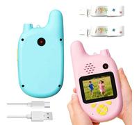 Kids Walkie Talkies - Premium 2 Unit HD Display Radio Communication System, Advanced 4 Voice Changer Technology, Professional Long Range Design | Childrens Adventure Equipment For Hiking Tra