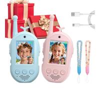 Kids Walkie Talkies - Two Way Radio Toy, Long Range Communication Set for Interactive Play with Voice Effects, Abs Kids Walkie Talkie Device, Children Talking Toy for Adventure Use