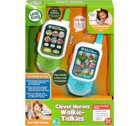 LeapFrog Clever Heroes Walkie-Talkies, Walkie Talkies For Kids, Interactive and Educational, Up To 1000ft Range, Light Up Features, Suitable For Children Aged 3, 4, 5+ Years, English Version