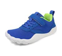 Kids Walking Trainers Wide Head Barefoot Five Finger Soft Sole Casual Shoes for Children Age 3.5-14 with Flexible Construction Breathable Upper Natural Foot Movement Design