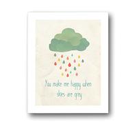 Kid's Wall Art"When Skies are Grey" 11x14 Print for Boys, Girls or Baby's Room, Nature Themed Nursery Decor, Gender Neutral