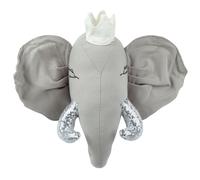 Kids Wall Decor Elephant TANTOR Cotton 33 cm Grey
